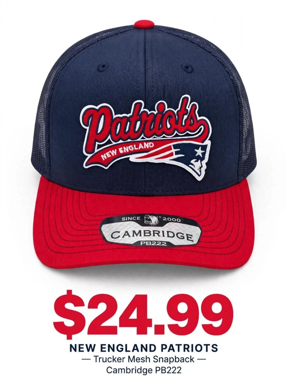 Patriots of New England trucker hat